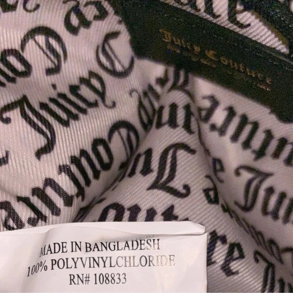 Juicy couture Black Embossed Leather Boston Bag - Picture 8 of 9